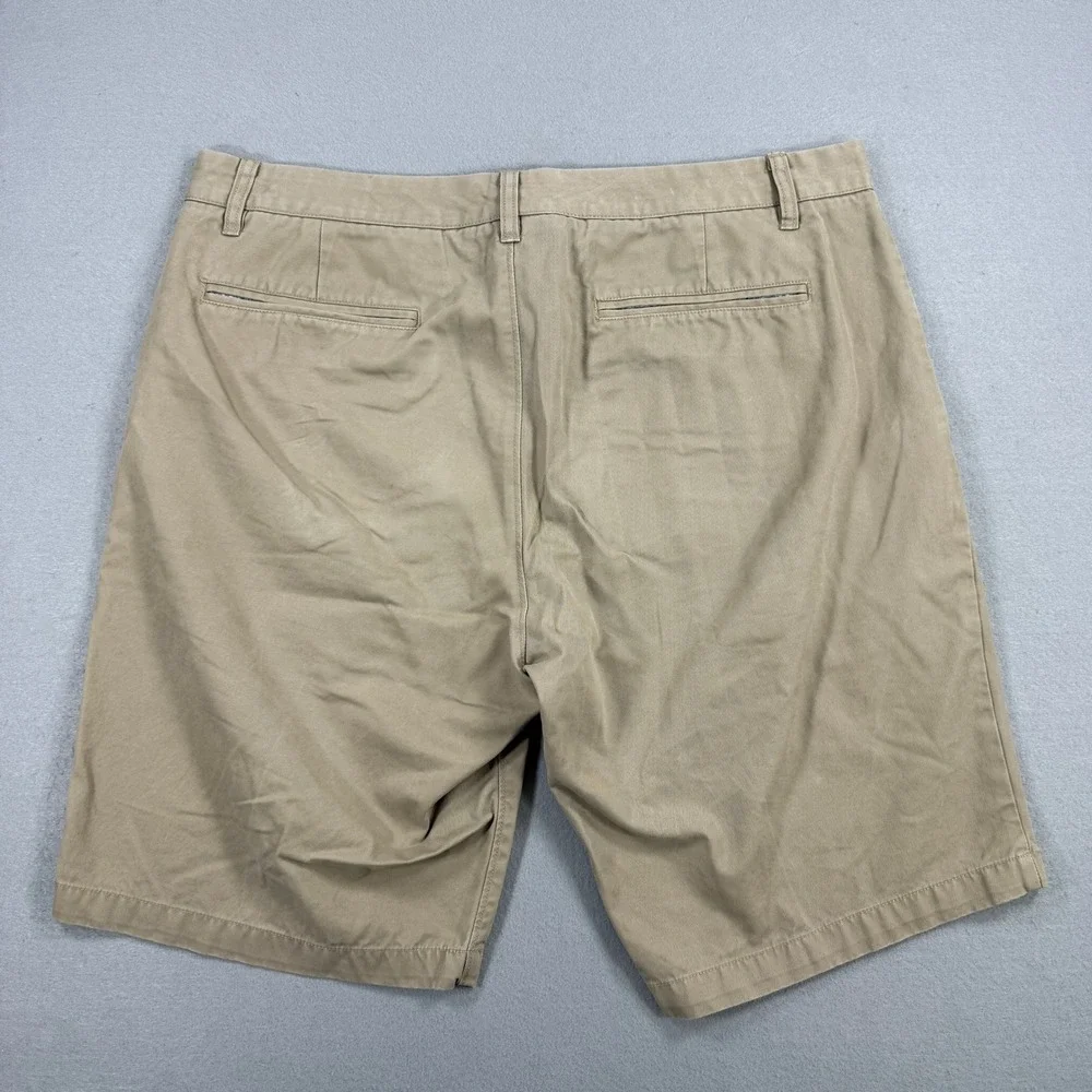 Bonobos Chino Shorts Men 36 Khaki Tan 11 Inch Inseam Casual Outdoor Summer Relax - Picture 2 of 10